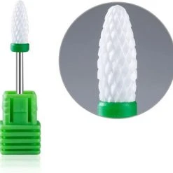 DW4Trading Keramische Kegel Frees Voor Elektrische Freesmachine - Pedicure - Manicure - Nagel Frees - Grove Korrel - Groen