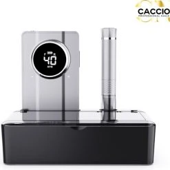 CACCIO® NAILS CACCIO®-40.000 RPM NAIL MASTER-2022 Silver Nagelfrees-Draadloze-Oplaadbare-Power Bank-2022 Geupgraded Nagelfrees-Pedicure En Manicure-Nieuwe Technologie-Aluminimum Nagelfrees-Gellak Nagels-Acryl Nagels-Nagelstudio-Nagels-Professioneel