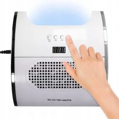 Mivida - UV/LED Lamp - 80W - Inclusief Afzuiging - Wit - Timer - 2 In 1 Nagellamp - Gellak - Salon - Nagelsalon - Afzuiger Nagels - Nagellamp - Nageldroger - UV Lamp - Led Lamp