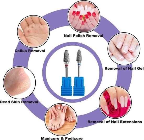 Goodbitz Bitjes Nagelfrees - 2 Stuks - Flame Bit - Bitjes Set - Bitjes Nagelfrees - Bitjes Nagelfrees Tungsten - Nagelbitjes - Opzetstukken Nagelfrees - Tungsten Frees - Bitjes Nagelvijl - Nagelfrees Bitjes - Tungsten Nagelfrees Bitjes - Bitjes Set - Image 7