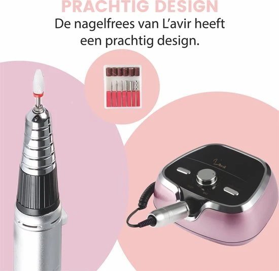 L'avir Nagelfrees Complete Set - 35000 RPM - Elektrische Nagelvijl - Manicure & Pedicure - Image 13
