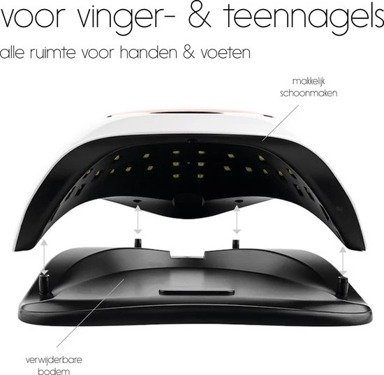 Eldur® Nageldroger - Nagellamp 168W - Gelnagels UV Lamp Nagels - Gellak Lamp - Image 6