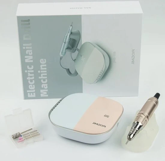 CACCIO? NAILS Victoria Nails Pro 2021 Goud/Roze Premium Electrische Nagelfrees - 35000RPM - Inclusief 4 Bitjes - Manicure /Pedicure Voeten En Handen - Electrische Nagelvijl - Acrylnagels - Gelnagels - Nepnagels - Professioneel - Image 6