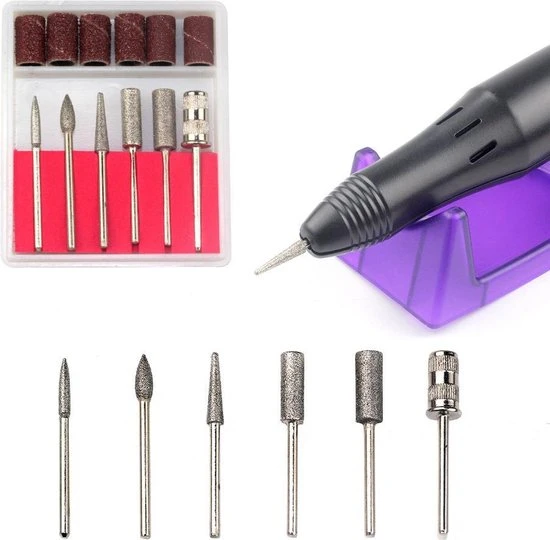 Merkloos Professionele Nagelfrees Machine Set - Nagel Freesmachine Voor Manicure & Pedicure - Image 3
