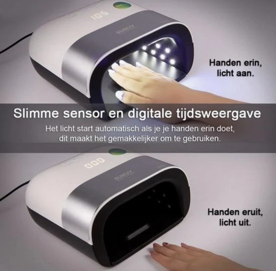 SUN UV Nageldroger Smart Series - Professionele UV Led Lamp - 48 Watt - Gellak - Nagellak - Image 4