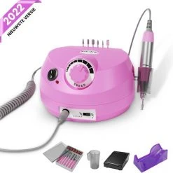 Nince Professionele Nagelfrees Machine Van Hoge Kwaliteit - Hand / Voet Pedaal - Complete Set