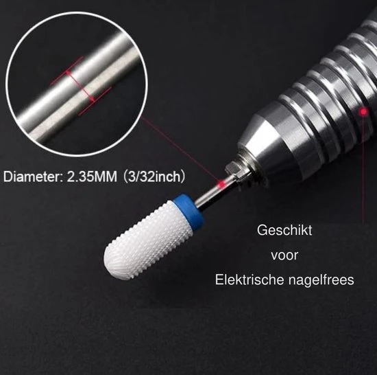Merkloos Bitjes Nagelfrees - 10 Stuks - Bitjes Set - Bitjes Nagel Frees - Bitjes Nagelfrees Keramisch - Bitjes - Nagelbitjes - Opzetstukken Nagelfrees - Bitjes Nagelvijl - Nagelfrees Bitjes - Keramische Nagelfrees Bitjes - Keramiek Bits - Ceramic Bits - Image 4