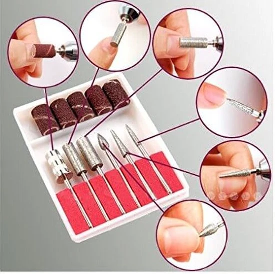 Merkloos Professionele Nagelfrees Machine Set - Nagel Freesmachine Voor Manicure & Pedicure - Image 4