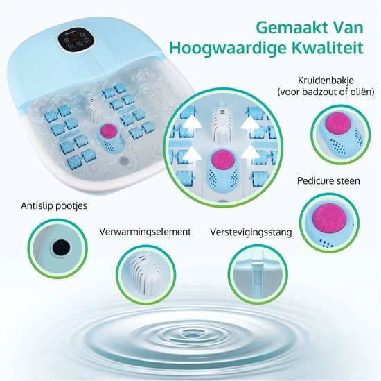 Dreaver MZD-02 Voetenbad - Massage Rollers - Opvouwbaar - 12L - Verwarming Tot 45?C - Black Friday 2022 - Image 6