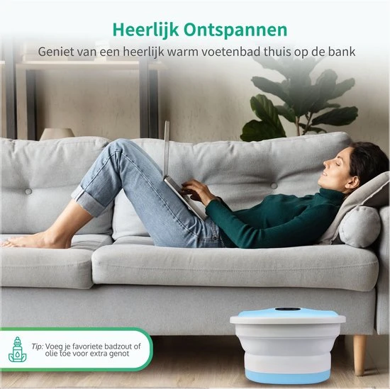 Dreaver MZD-02 Voetenbad - Massage Rollers - Opvouwbaar - 12L - Verwarming Tot 45?C - Black Friday 2022 - Image 7