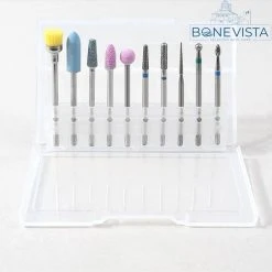 Bone Vista Keramische Frees - Nagel Frees - Keramische Nagelboortjes - Pedicure En Manicure - Nagelfrees Bitje - Nagelboortjes - Keramische Nail Boren Set - Wit - 6 Stuks (5)