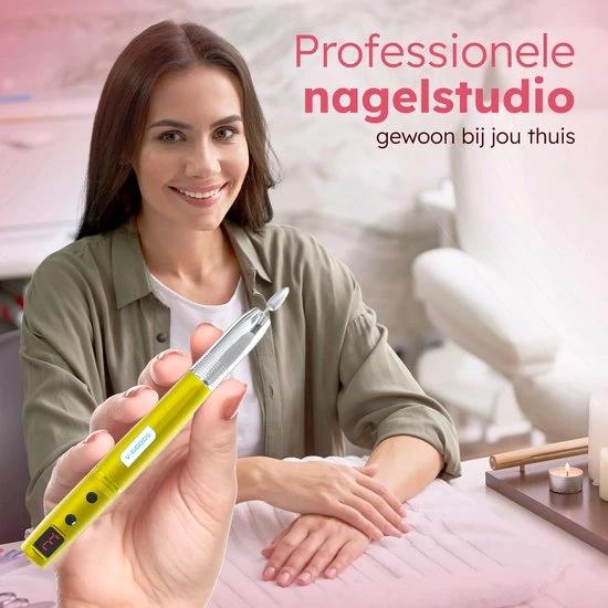 V-Goods Professionele Elektrische Nagelvijl - 11 Bitjes - Draadloos - Nagelfrees - Eelt Verwijderaar - Manicure / Pedicure - Image 4