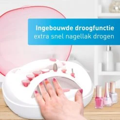 Grundig Manicure- En Pedicureset - 7 Accessoires - Draadloos - Ingebouwde Droogfunctie
