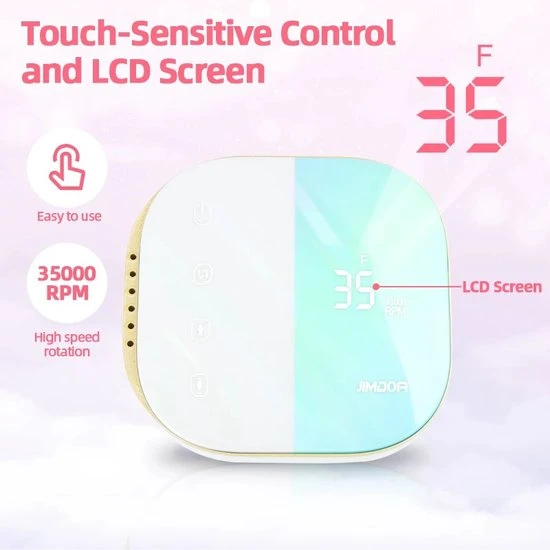 CACCIO? NAILS 2022 Premium Draadloze - Oplaadbare Nagelfrees - Gradient Green - 35000 RPM - Inclusief 4 Bitjes - 2022 Nieuw Model - Draagbaar - Professioneel - Image 8