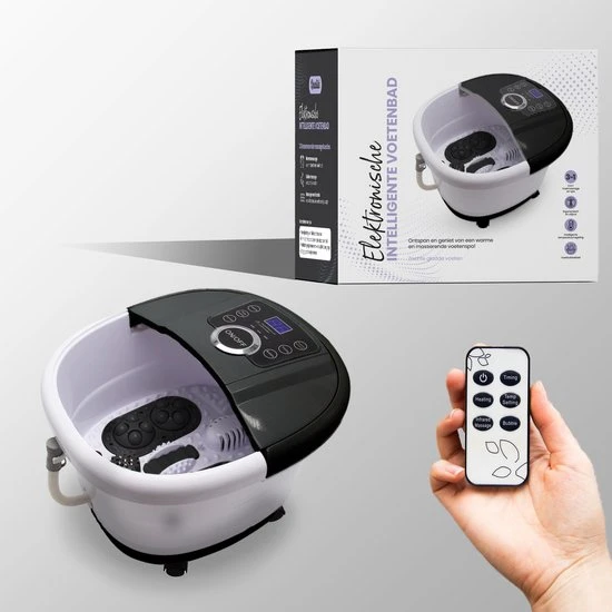 Qualita Qualitá® Elektrisch Voetenbad Zwart – Voetmassage – Voetbad - Image 5