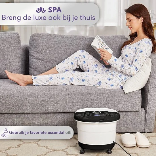 Qualita Qualitá® Elektrisch Voetenbad Zwart – Voetmassage – Voetbad - Image 7