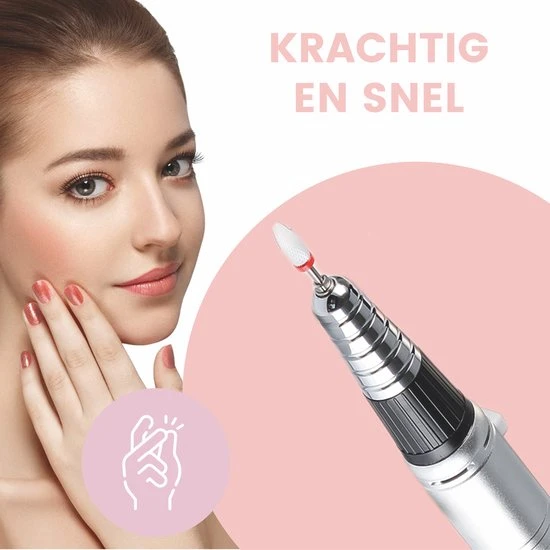 L'avir Nagelfrees Complete Set - 35000 RPM - Elektrische Nagelvijl - Manicure & Pedicure - Image 5