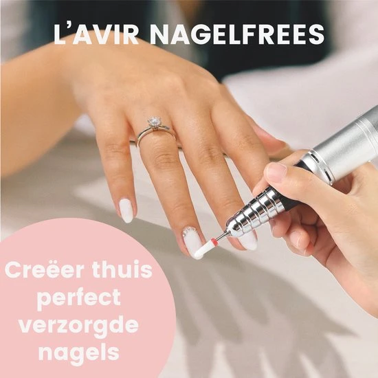 L'avir Nagelfrees Complete Set - 35000 RPM - Elektrische Nagelvijl - Manicure & Pedicure - Image 7