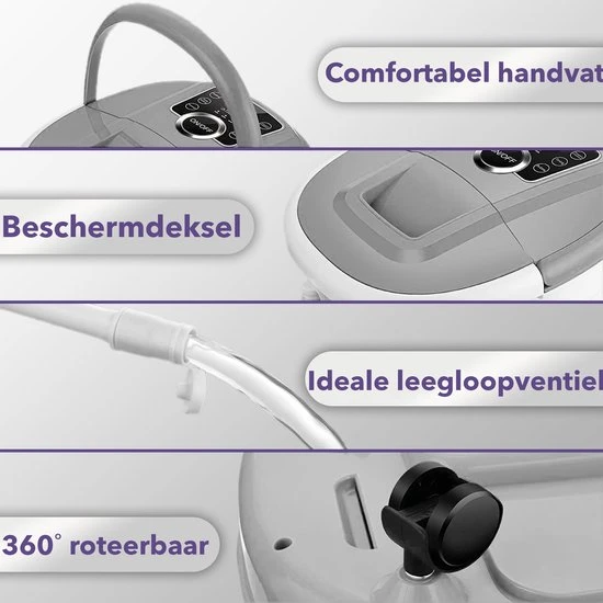 Qualita Qualit?? Voetenbad Grijs - Voetbad - Voetenbad Met Massage - Image 3