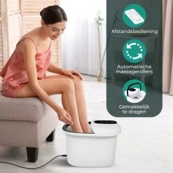 Niceey Massage Voetenbad 3XL ? Automatische Massage Rollers - Elektrisch Voetbad Met Bubbelfunctie ? Infrarood Voetmassage - Met Afstandsbediening - 14L - Wit 13 Niceey Massage Voetenbad 3XL ? Automatische Massage Rollers - Elektrisch Voetbad Met Bubbelfunctie ? Infrarood Voetmassage - Met Afstandsbediening - 14L - Wit -Lanaform Shop 550x550 247