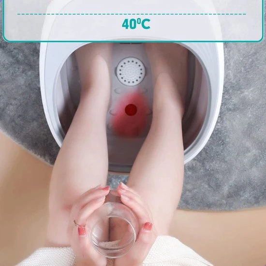 RECURES Voetenbad - Voetmassage Apparaat - Opvouwbaar Bad - Voetbad - Voetenbadje - Voetenbad Met Massage - Black Friday 2022 - Image 9