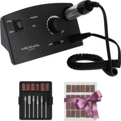 MEANAIL®PARIS Elektrische Nagelvijl - Méanail - Manicure/pedicure Set - Zwart