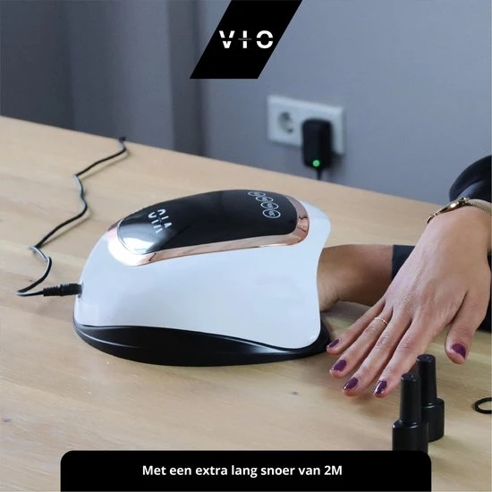 Vio Products VIO V1 Nageldroger Voor Gellak Met 2M Lang Snoer - Manicure En Pedicure - Krachtige 168 Watt UV Lampen - Nagelstudio - Image 3