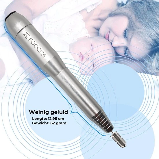 FOOCCA Nagelfrees - 11 Bitjes En 58 Schuurrolletjes - Elektrische Nagelvijl - Eelt Verwijderaar - Manicure Apparaat - Pedicure Set - Extra Lange Kabel 12 FOOCCA Nagelfrees - 11 Bitjes En 58 Schuurrolletjes - Elektrische Nagelvijl - Eelt Verwijderaar - Manicure Apparaat - Pedicure Set - Extra Lange Kabel - Image 10