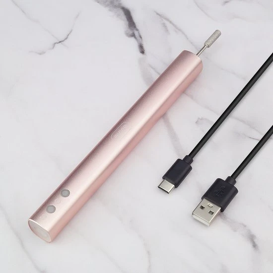 Evvie Draadloze Elektrische Nagelvijl Nagelfrees - Manicure Pedicureset Electrisch - Oplaadbaar - Met LED Verlichting - USB C Kabel Meegeleverd - Image 4