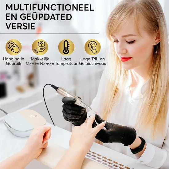 Naera Nagelfrees 35000 RPM - Elektrische Nagelvijl - Manicure En Pedicure - Rose Gold - Image 3