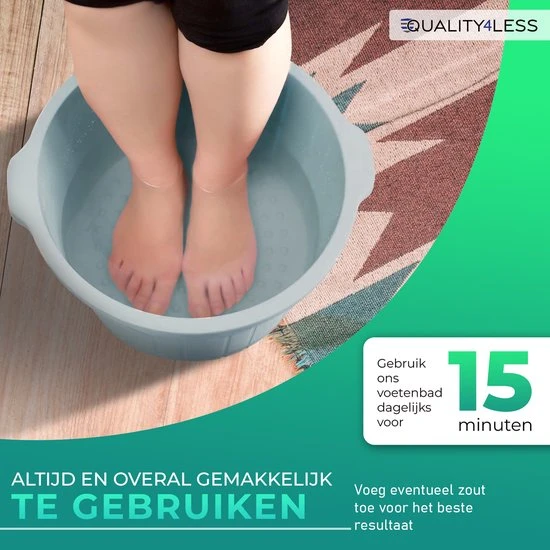 Quality4Less? | Voetenbad Blauw Kunststof - Voetmassage - Voetbad Zout 7 Quality4Less? | Voetenbad Blauw Kunststof - Voetmassage - Voetbad Zout - Image 5