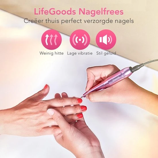 LifeGoods Elektrische Nagelfrees - 11 Nagelvijl Bitjes En 56 Schuurrolletjes - Manicure / Pedicure - Image 9