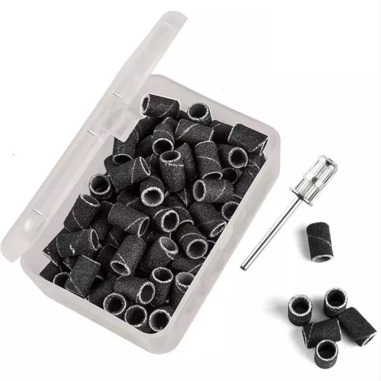 Merkloos Schuurrolletjes Nagelfrees - 100/180/240 Grit - 300 Stuks - Schuurrolletjes - Schuurrollen - Schuurrolletjes 100 - Schuurrolletjes 180 Grit - Schuurrolletjes 240 Grit - Schuurhulzen - Mandrel Bitjes - Sanding Bands Nagels - Sanding Bands Nails - Image 5