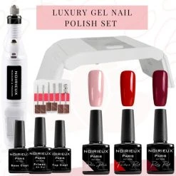 NOIRIEUX? Gellak Starterspakket - Gellak - Gellak Set - 3 Top Kleuren Gellak Nagellak - UV Led Lamp - Cuticle Oil - Manicure Set - Nagellak Set