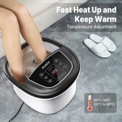 Merkloos Elektrisch Massage Voetenbad - Luxe Voeten Spa - Vibratie En Bubbel - Voetbad Massage -Lanaform Shop 550x550 760