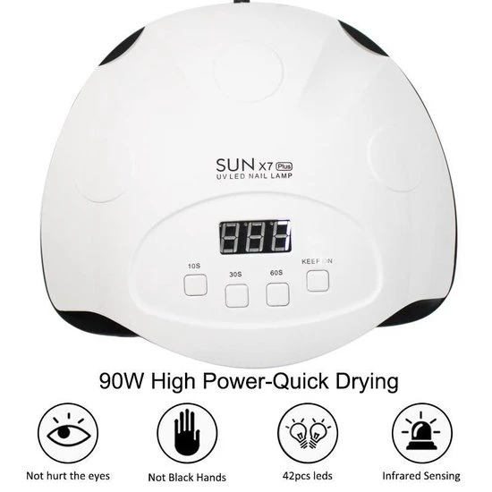 Nail Fashion Professionele Nageldroger 90 Watt - Nagel Lamp LED - Gel Nagellak - Gelpolish - Gel Nagels - Builder Gel - Acryl - Image 10