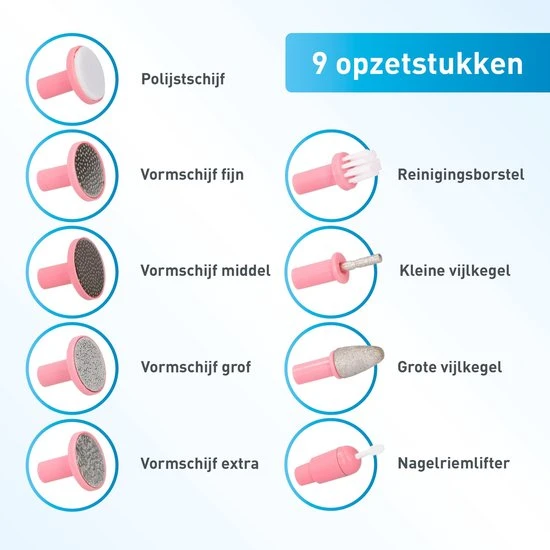 Grundig Manicure- En Pedicureset - Oplaadbaar - Met 11 Accessoires - Mooie Nagels, Zachte Voeten - Image 2