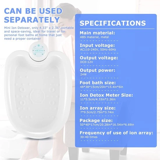 Merkloos Elektrisch Massage Voetenbad - Luxe Voeten Spa - Vibratie En Bubbel - Voetbad Massage - Image 5