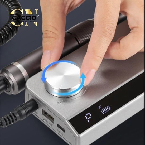 CACCIO® NAILS 2022 Wireless Nagelfrees - 501 Grijs Draadloze Nagelfrees - Nagelfrees - Manicure/pedicure Voeten En Handen Acrylnagels-Gelnagels - Nagels - Nail Drill Machine - 35000 RPM - Roze - Inclusief 6 Bitjes - Hoge Kwaliteit - Nagelstudio - Professioneel - Image 6