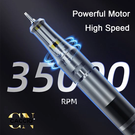 CACCIO® NAILS 2022 Wireless Nagelfrees - 501 Grijs Draadloze Nagelfrees - Nagelfrees - Manicure/pedicure Voeten En Handen Acrylnagels-Gelnagels - Nagels - Nail Drill Machine - 35000 RPM - Roze - Inclusief 6 Bitjes - Hoge Kwaliteit - Nagelstudio - Professioneel - Image 7