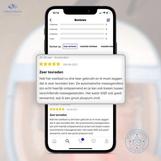 Lifeproducts Elektrisch Massage Voetenbad Met Eeltverwijderaar - Instelbare Warmte Tot 48?C - Bubbelstraal - Reinigend Infrarood Licht - Automatische Voetmassage - Voetbad Met Massage - 9 Liter - Image 10