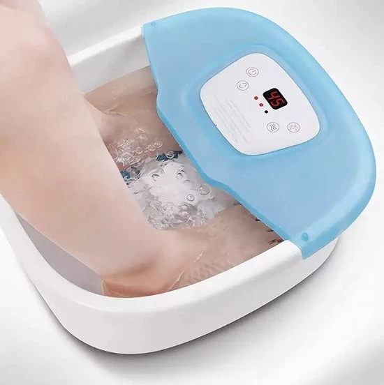 Gasky° Elektrische Voetenbad Blauw - Voetmassage - Voetbad - Verwarmt Tot 47°C - Pedicure Slijpsteen - Eeltverwijderaar - Trillingen 3 In 1 - 16 Massagerollers - Voetmassage - Voetbad Met Massage - Image 5