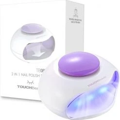 Touch Beauty TOUCHBeauty Nageldroger, Led Lamp Voor Nagel, Draagbare Nagellakdroger Met Ventilator En LED-lampje Voor Normale Nagellak AG-0889N