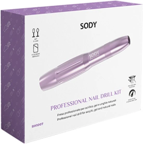 ByPi Elektrische Nagelvijl - Manicure Set - Pedicure Set - Pedicure Apparaat - Gel Nagels - Acryl Nagels - Nagelvijlen - Nagelfrees - Elektrische Vijlen - Roze - Image 11