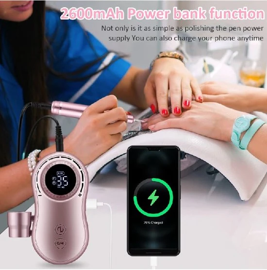 Senignol Portable Elektrische Nagelfrees 35000 RPM Voor Manicure En Pedicure - Image 5