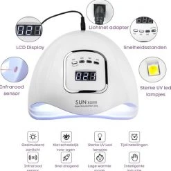 No Label Yousupply 80 Watt UV LED Lamp Nagels - SUN X5 MAX - 45LED - Nagel - UV- LED Lamp - Wit - Nagellamp - Nail Dryer - Nagels - Salon - Lamp - -Lanaform Shop 550x556 11