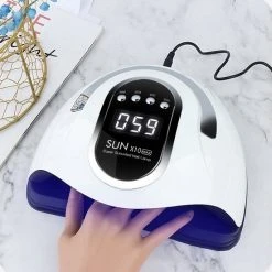 CACCIO? NAILS 2022 Nageldroger - 280W/66 LEDs - Nagellamp - Nieuw Nageldroger - Wit/Zwart - Manicure/Pedicure Handen En Voeten - Gellak - Gelnagels - Acrylnagels - Top Coat - Matte Top Coat - Led Nagellamp - Uv Nagellamp - Nagels - Nagellak Droger - Tafellamp