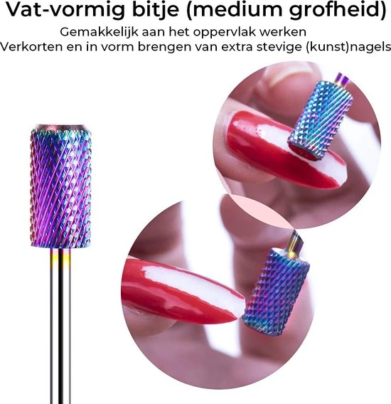 FOOCCA - Tungsten Carbide Nagelfrees Bitjes - Wolfraam Carbide Bits - Set 7 Stuks - Image 4