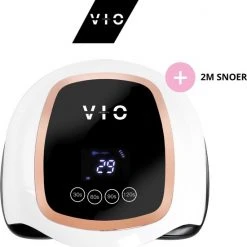 Vio Products VIO V1 Nageldroger Voor Gellak Met 2M Lang Snoer - Manicure En Pedicure - Krachtige 168 Watt UV Lampen - Nagelstudio