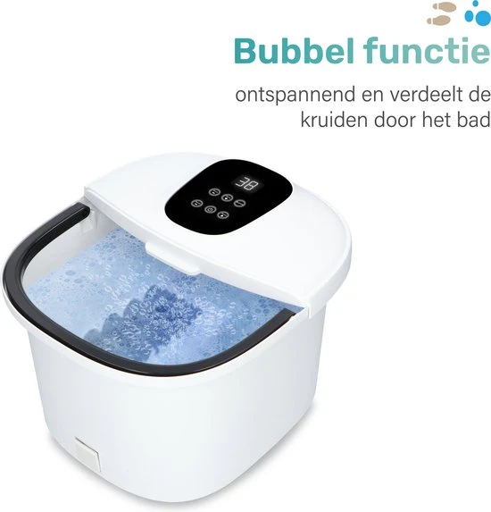 Soft & Silky - Etherisch Massage Voetenbad - Bubbel - Verwarmd - Infrarood - Voetmassage - Voetbad - Voetroller - Image 2